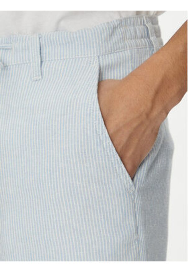 Jack & Jones - Jack&Jones Szorty materiałowe Tace Mykonos 12269376 Błękitny Slim Fit. Kolor: niebieski. Materiał: len