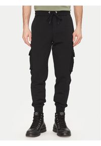 Moose Knuckles Spodnie dresowe Hartsfield M33MR777 Czarny Regular Fit. Kolor: czarny. Materiał: bawełna