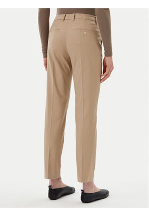 Marc O'Polo Chinosy B01 0341 10059 Brązowy Slim Fit. Kolor: brązowy. Materiał: bawełna