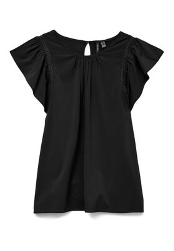 Vero Moda Bluzka Bella 10325248 Czarny Standard Fit. Kolor: czarny. Materiał: wiskoza