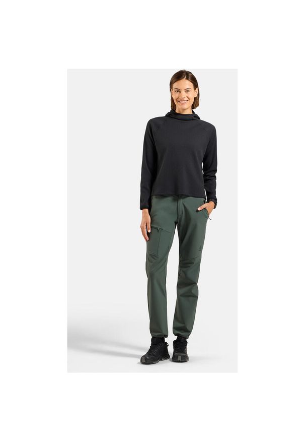 Bluza z kapturem Odlo Mid layer hoody CUBIC. Typ kołnierza: kaptur. Kolor: czarny