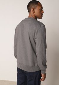 Born2be - Ciemnoszara Bluza o Klasycznym Kroju z Bawełną Merinne. Okazja: na co dzień. Kolor: szary. Materiał: bawełna. Styl: klasyczny #3