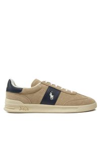 Polo Ralph Lauren Sneakersy 809954903003 Beżowy. Kolor: beżowy. Materiał: skóra, zamsz