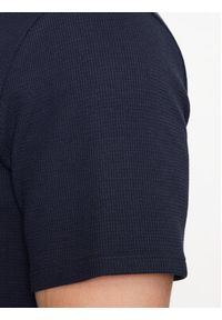 BOSS - Boss Koszulka piżamowa 50480834 Granatowy Regular Fit. Kolor: niebieski. Materiał: syntetyk, bawełna