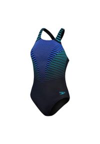 Strój pływacki jednoczęściowy damski Speedo Digital Placement Medalist. Kolor: wielokolorowy, niebieski