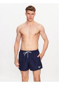 Emporio Armani Underwear Szorty kąpielowe 211752 3R438 48336 Granatowy Regular Fit. Kolor: niebieski. Materiał: syntetyk #2