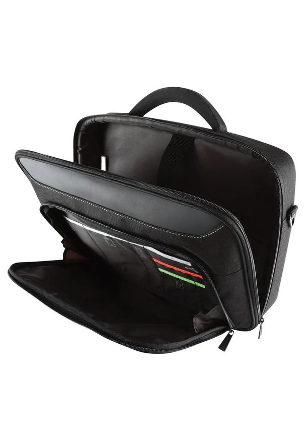 TARGUS - Torba Targus Classic+ Clamshell Case 18'' czarno-czerwona. Kolor: czerwony, czarny, wielokolorowy