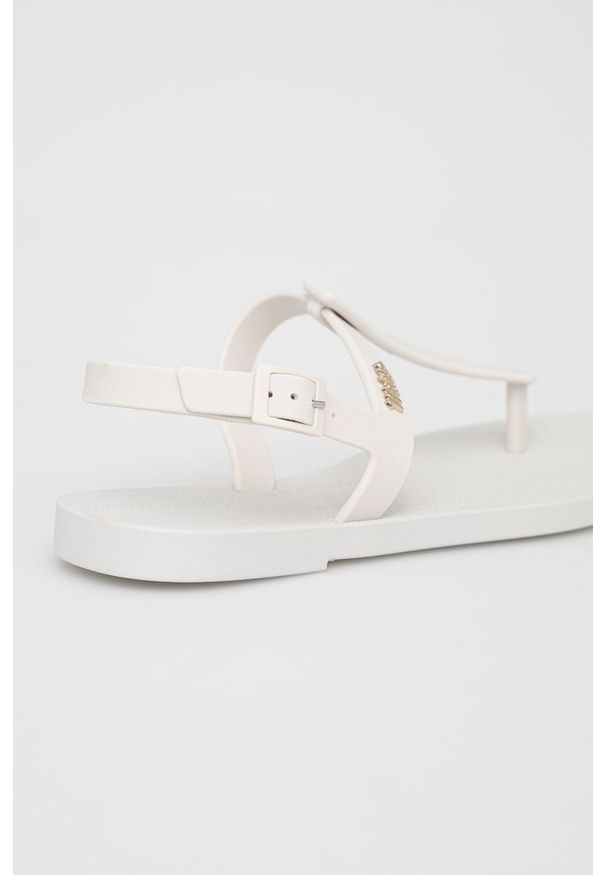 melissa - Melissa - Sandały SUN SANDAL. Zapięcie: klamry. Kolor: biały. Materiał: materiał. Wzór: gładki