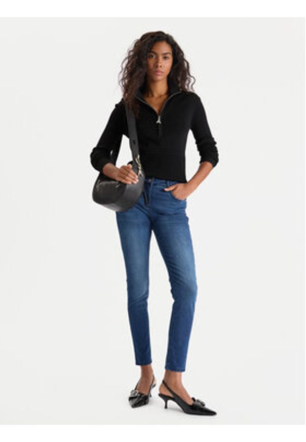 Patrizia Pepe Jeansy CP0509/D1HIB-C920 Granatowy Slim Fit. Kolor: niebieski