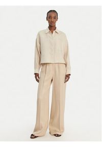 Weekend Max Mara Koszula Capo 2615041022 Beżowy Regular Fit. Kolor: beżowy. Materiał: len #3