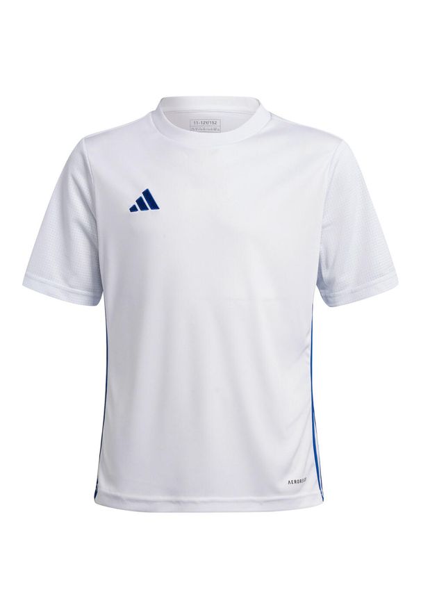Adidas - Koszulka dla dzieci adidas Tabela 23 Jersey. Kolor: biały, niebieski, wielokolorowy. Materiał: jersey. Sport: piłka nożna