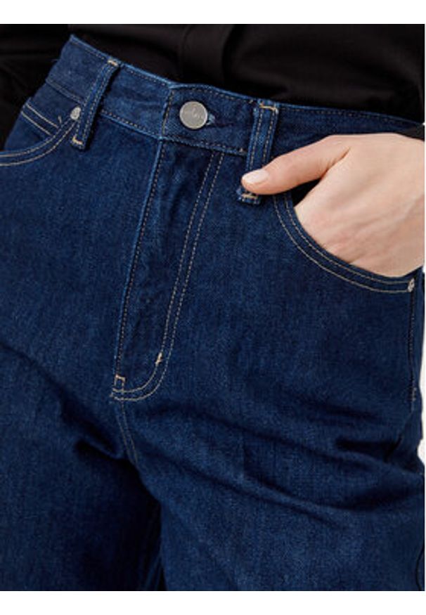 Calvin Klein Jeansy K20K208253 Niebieski Wide Leg. Kolor: niebieski