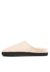 TOMMY HILFIGER - Tommy Hilfiger Kapcie Indoor Slipper T3A0-32441-1506 M Beżowy. Kolor: beżowy. Materiał: materiał #5