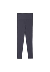 Cropp - Ciemnoszare legginsy - Szary. Stan: podwyższony. Kolor: szary. Materiał: dzianina. Wzór: prążki. Styl: klasyczny #1
