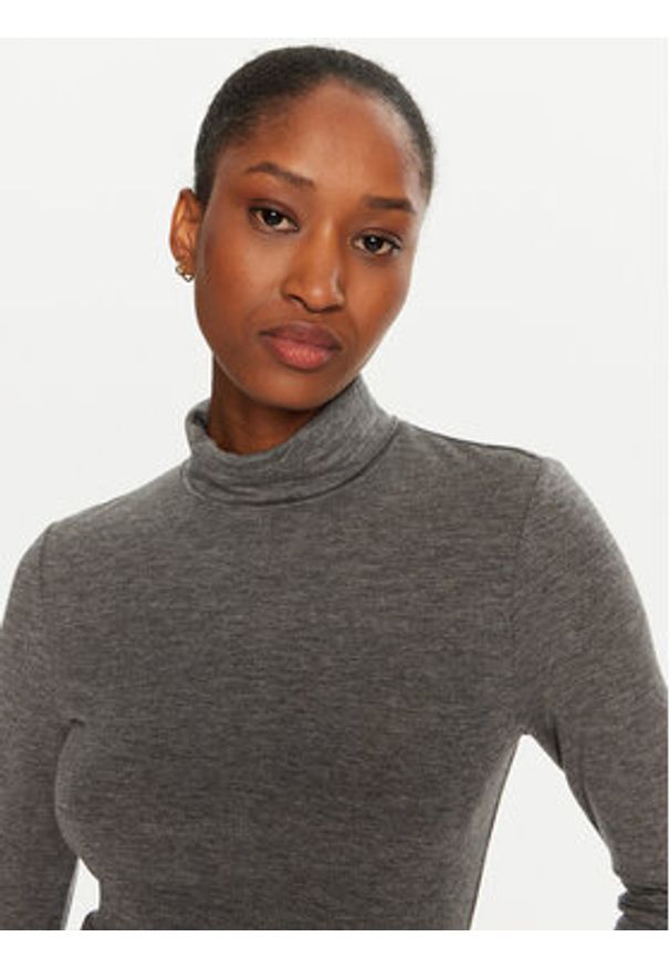 Marella Golf Master 2423946084 Szary Slim Fit. Typ kołnierza: golf. Kolor: szary. Materiał: wiskoza