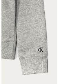 Calvin Klein Jeans - Bluza dziecięca 128-176 cm. Okazja: na co dzień. Typ kołnierza: kaptur. Kolor: szary. Materiał: bawełna, dzianina. Wzór: gładki. Styl: casual #2