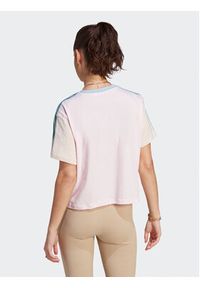 Adidas - adidas T-Shirt Essentials 3-Stripes IM0364 Różowy Loose Fit. Kolor: różowy. Materiał: bawełna #6