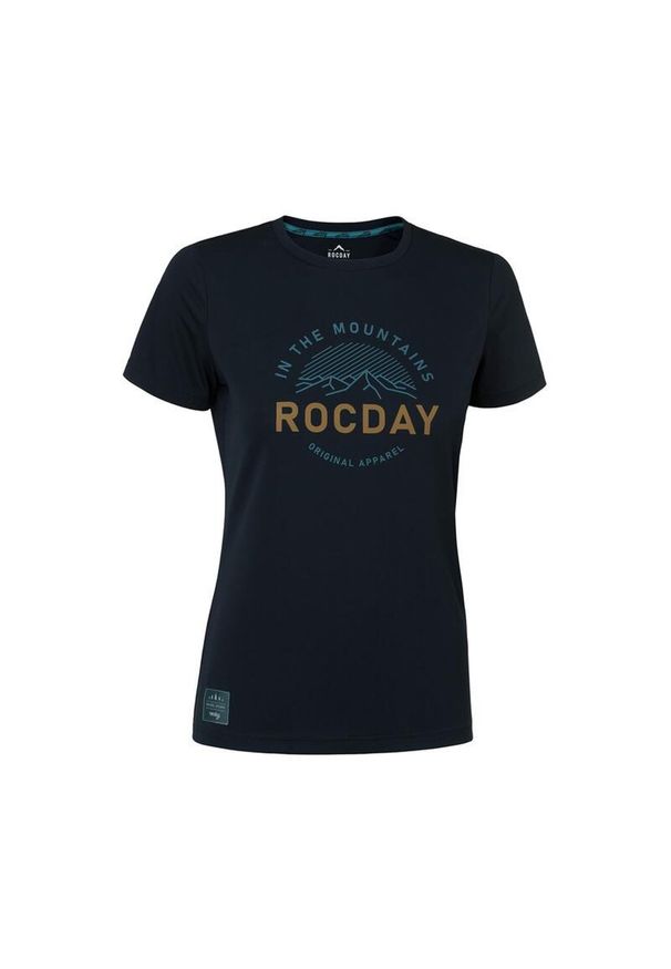 ROCDAY - Koszulka rowerowa MTB damska Rocday Monty Lady z krótkim rękawem. Kolor: niebieski. Materiał: jersey. Długość rękawa: krótki rękaw. Długość: krótkie