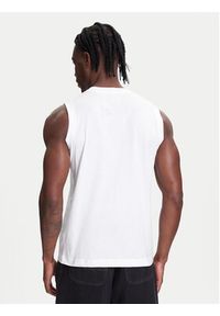 Kappa Tank top Logo Corpo Cadwal 303HZB0 Biały Regular Fit. Kolor: biały. Materiał: bawełna #4