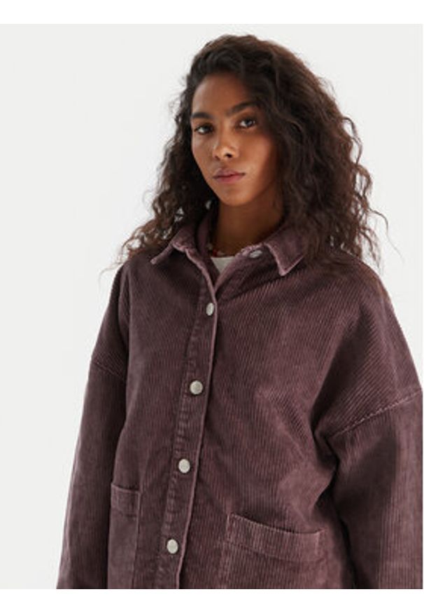 Roxy Koszula Kick Back Washed Cord ERJWT03697 Fioletowy Regular Fit. Kolor: fioletowy. Materiał: bawełna, sztruks