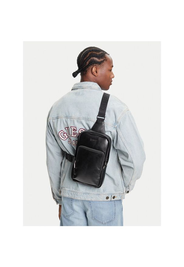 Saszetka Guess. Kolor: czarny