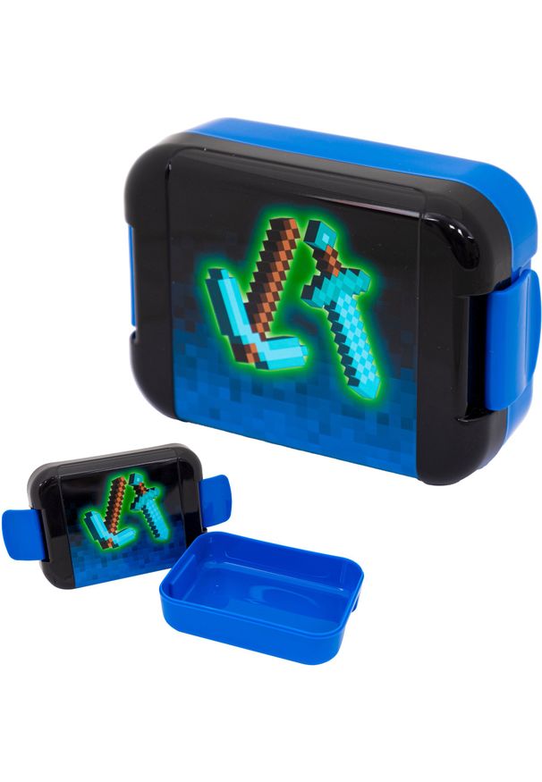 Śniadaniówka pojemnik na kanapki lunchbox Minecraft Blue Pixel ASTRA