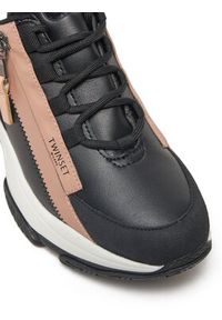 TwinSet - TWINSET Sneakersy 242TGT18E Czarny. Kolor: czarny. Materiał: skóra #6
