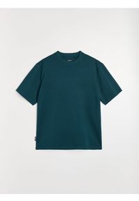 Sinsay - Bluza z krótkim rękawem z wiskozą - zielony. Kolor: zielony. Materiał: wiskoza. Długość rękawa: krótki rękaw. Długość: krótkie