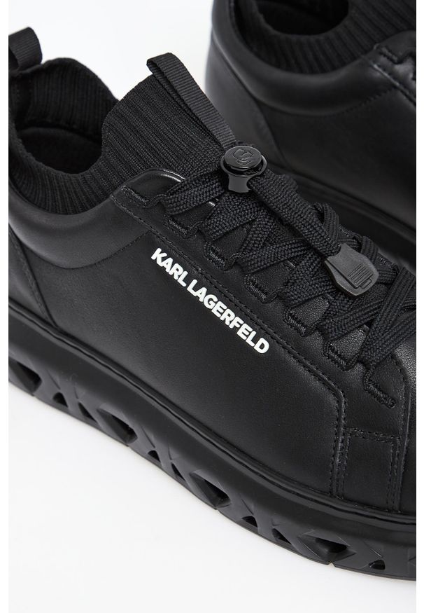 Karl Lagerfeld - Sneakersy męskie skórzane KARL LAGERFELD. Materiał: skóra