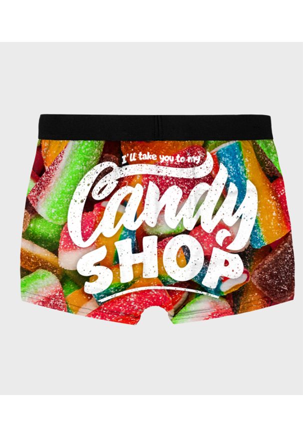 MegaKoszulki - Bokserki męskie fullprint Candy shop. Wzór: nadruk
