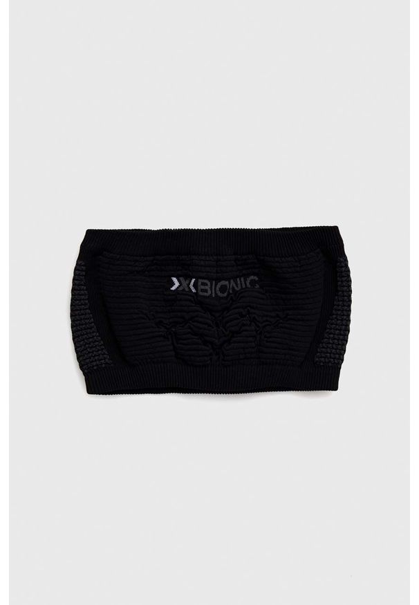 X-Bionic opaska na głowę High Headband 4.0 kolor czarny. Kolor: czarny. Materiał: skóra, materiał