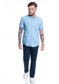 Mustang - MUSTANG Chris Denim Shirt 1009568 5000 200. Materiał: denim