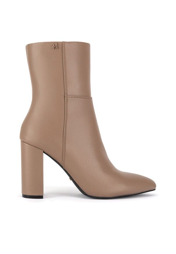 MEXX Botki MI001714343W Beżowy. Kolor: beżowy. Materiał: skóra