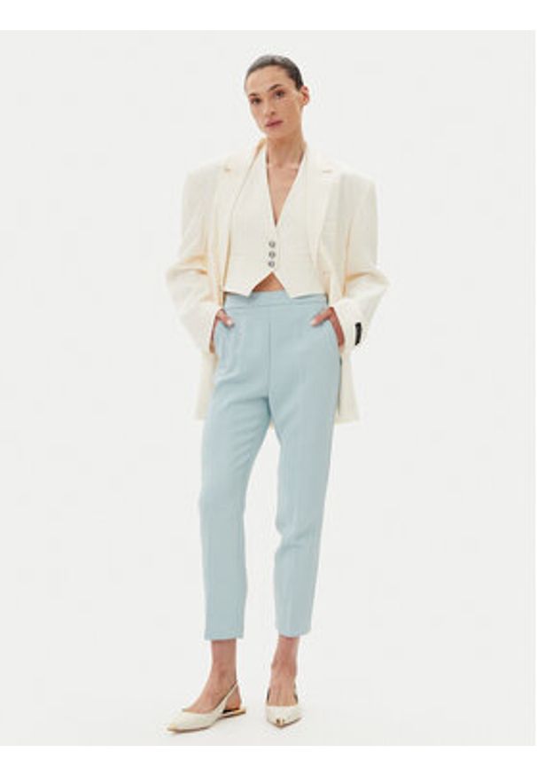 Pinko - PINKO Spodnie materiałowe 102861 A213 E28 Niebieski Regular Fit. Kolor: niebieski. Materiał: syntetyk