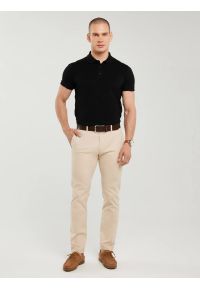 Big-Star - Spodnie męskie chinosy beżowe Erhat 805. Kolor: beżowy. Materiał: bawełna, tkanina #5