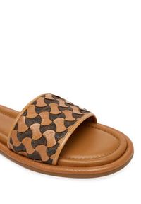 MICHAEL Michael Kors Klapki Dana 40R6DNFS1L Brązowy. Kolor: brązowy. Materiał: skóra #3