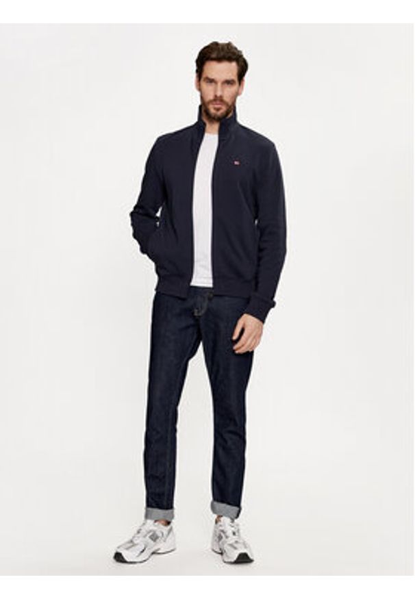 Napapijri Bluza Balis NP0A4HHW Granatowy Regular Fit. Kolor: niebieski. Materiał: bawełna