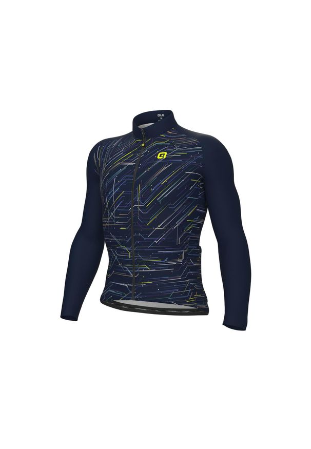 ALÉ CYCLING - Bluza rowerowa męska Alé Cycling Solid Byte. Kolor: niebieski, wielokolorowy