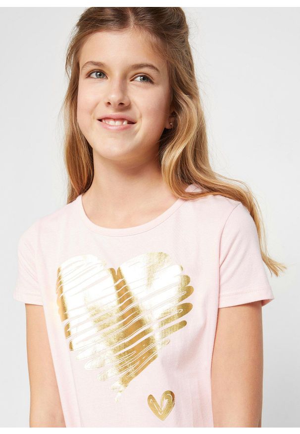 bonprix - T-shirt (2 szt.), bawełna organiczna. Kolor: szary. Materiał: bawełna. Długość: długie. Wzór: nadruk