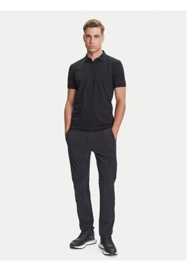 BOSS Polo Paul 50506193 Czarny Slim Fit. Typ kołnierza: polo. Kolor: czarny. Materiał: bawełna