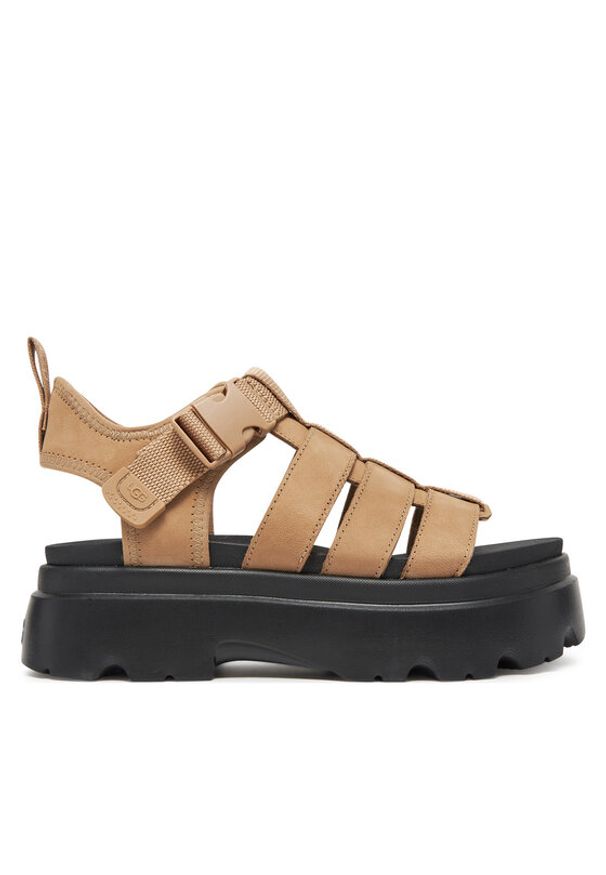 Ugg Sandały W Cora 1152698 Beżowy. Kolor: beżowy. Materiał: skóra, nubuk
