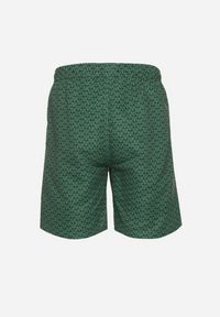 Born2be - Zielone Szorty z Elastyczną Gumką i Ściągaczami Palarilea. Okazja: na co dzień. Kolor: zielony. Styl: casual