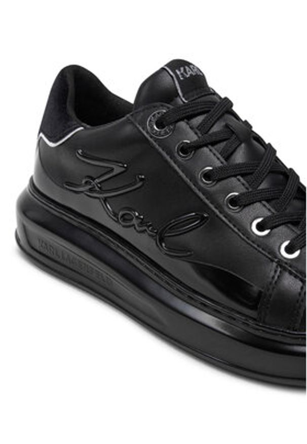 Karl Lagerfeld - KARL LAGERFELD Sneakersy KL62548F Czarny. Kolor: czarny. Materiał: skóra