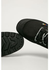 Palladium - Trampki. Nosek buta: okrągły. Zapięcie: sznurówki. Kolor: czarny. Materiał: syntetyk, materiał, guma. Szerokość cholewki: normalna #3