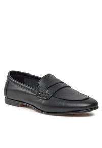 TOMMY HILFIGER - Tommy Hilfiger Lordsy Essential Leather Loafer FW0FW07769 Czarny. Kolor: czarny