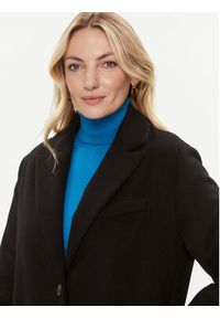 United Colors of Benetton - United Colors Of Benetton Płaszcz wełniany 28HFDN02V Czarny Regular Fit. Kolor: czarny. Materiał: wełna, syntetyk #5