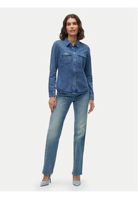 Vero Moda Koszula jeansowa Jennie 10313726 Granatowy Regular Fit. Kolor: niebieski. Materiał: bawełna #3
