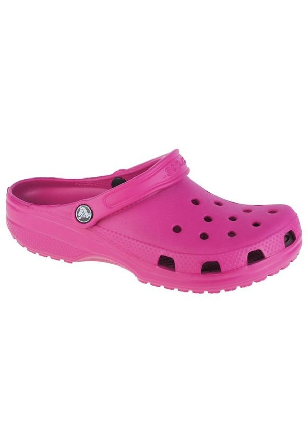 Klapki Crocs Classic Clog W 10001-6SV różowe. Okazja: na co dzień. Kolor: różowy. Materiał: materiał, guma. Styl: casual