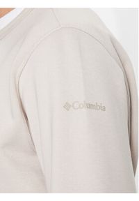 columbia - Columbia Bluza M Logo Fleece Crew Brązowy Regular Fit. Kolor: brązowy. Materiał: bawełna #5