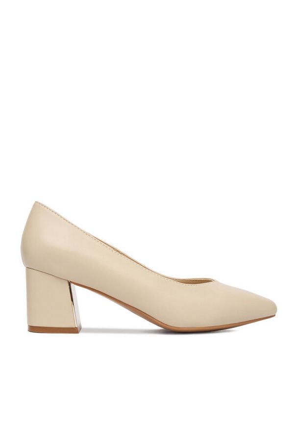 Lasocki Czółenka CEO-HMS3022-2 Beżowy. Kolor: beżowy. Materiał: materiał